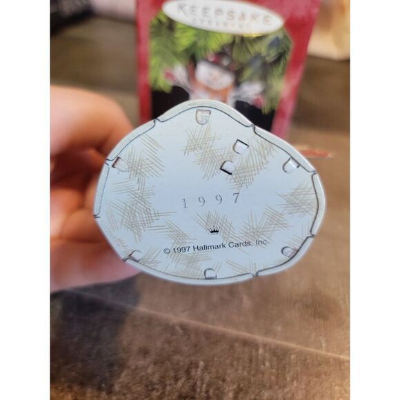 Hallmark 1997 Meadow snowman ornament Xmas decor - Picture 3 of 4